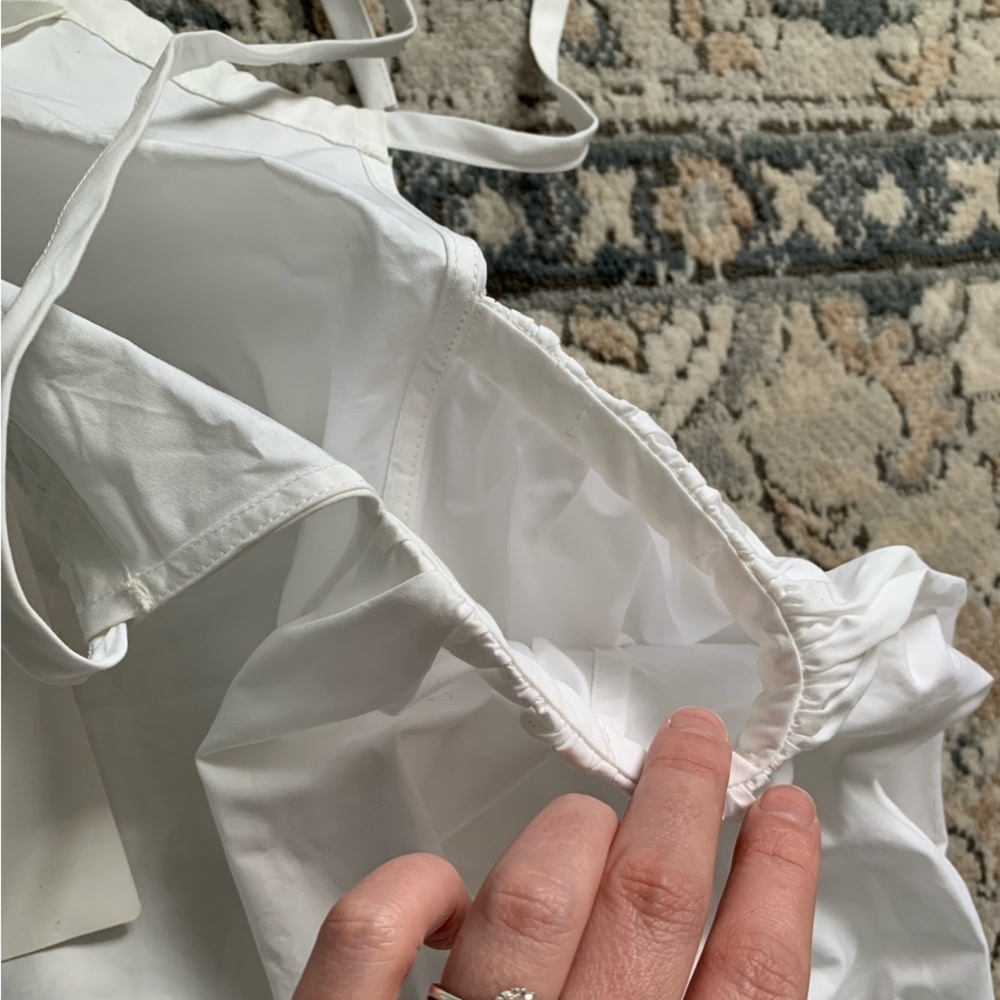 Jil Sander White Off-Shoulder Blouse - Picture 14 of 15
